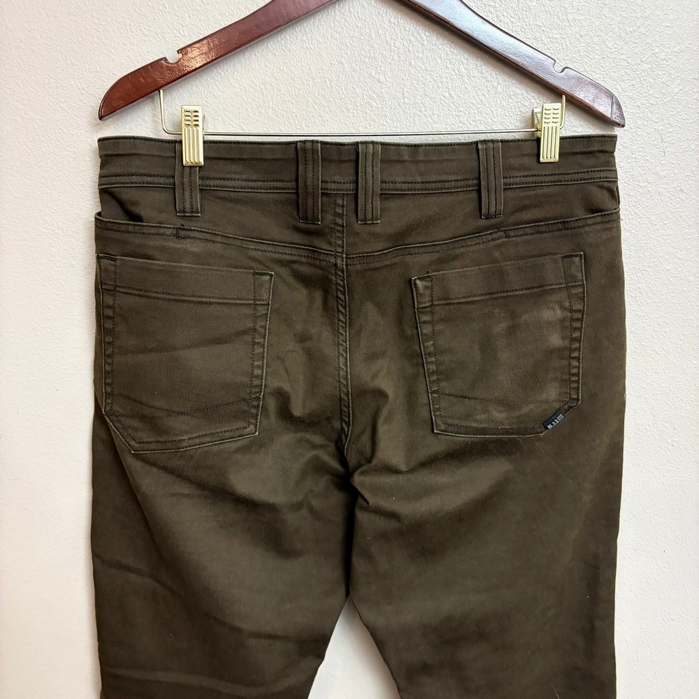 5.11 Tactical Defender-Flex Slim Pants 34x30 Dark Brown Workwear Outdoor - Picture 2 of 6